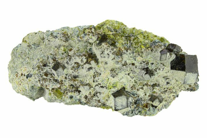 Gemmy Andradite Garnets with Epidote - Afghanistan #290372